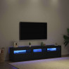Szafka pod telewizor 2 pcs Czarny Dąb 180 x 35 x 40 cm