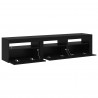 Szafka pod telewizor 2 pcs Czarny Dąb 180 x 35 x 40 cm