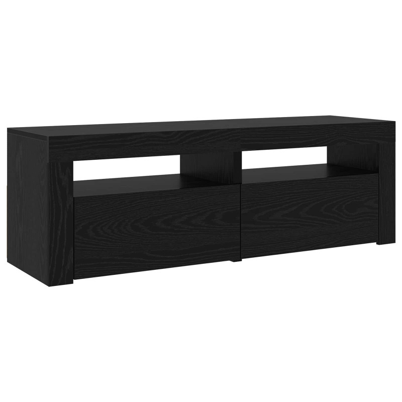 Szafka pod telewizor 2 pcs Czarny Dąb 180 x 35 x 40 cm