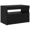 Szafka pod telewizor 2 pcs Czarny Dąb 180 x 35 x 40 cm