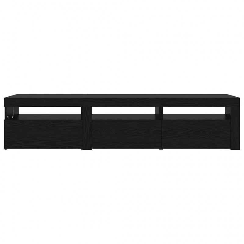 Szafka pod telewizor 2 pcs Czarny Dąb 180 x 35 x 40 cm