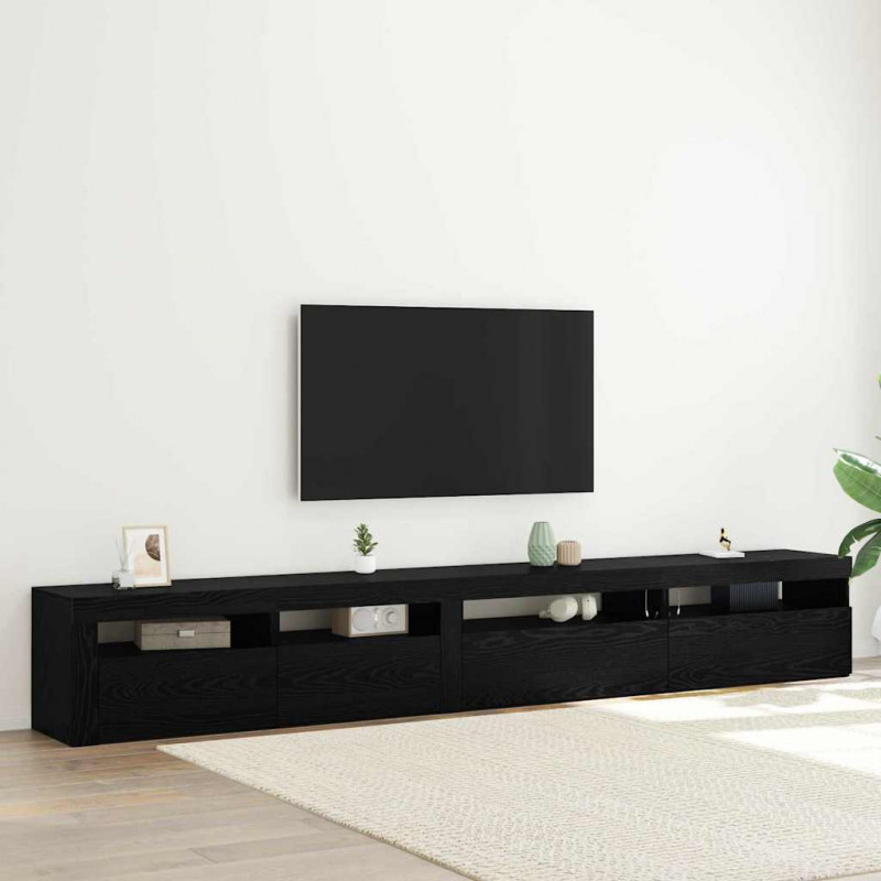 Zestaw szafek RTV 3 pcs Czarny Dąb 270 x 35 x 40 cm
