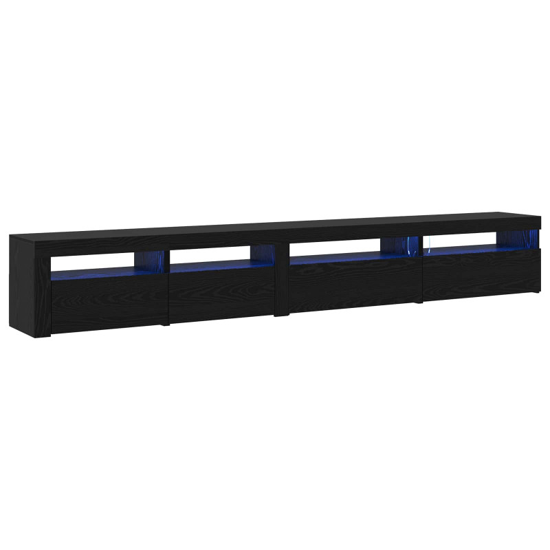 Zestaw szafek RTV 3 pcs Czarny Dąb 270 x 35 x 40 cm