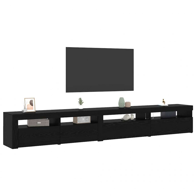 Zestaw szafek RTV 3 pcs Czarny Dąb 270 x 35 x 40 cm