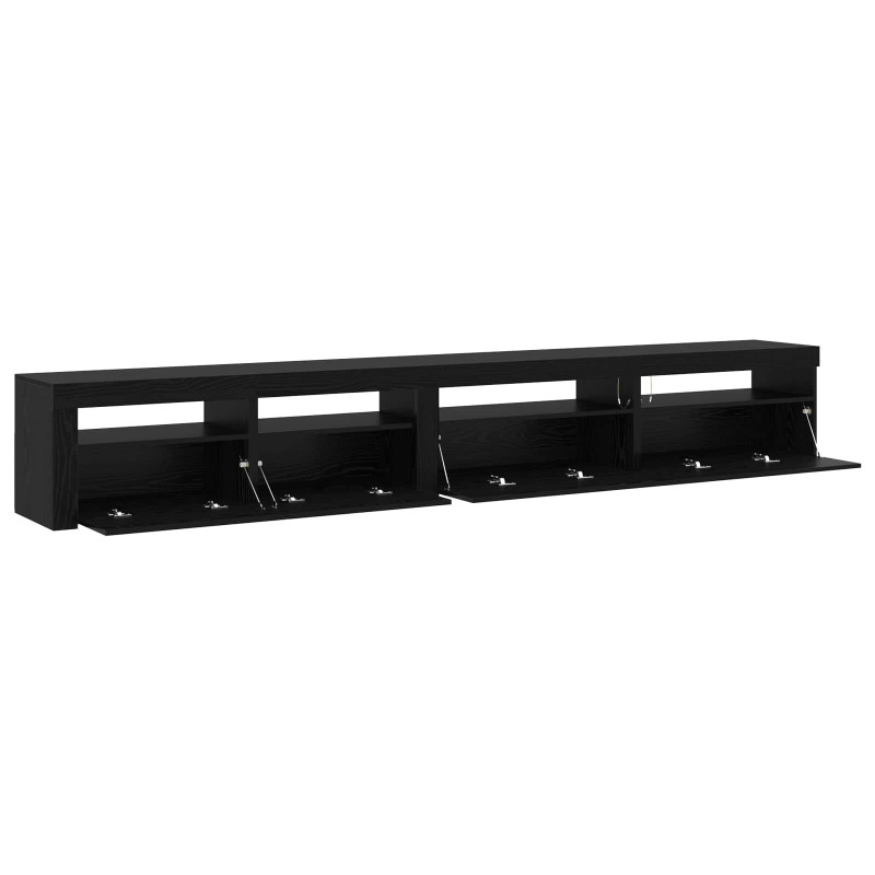 Zestaw szafek RTV 3 pcs Czarny Dąb 270 x 35 x 40 cm
