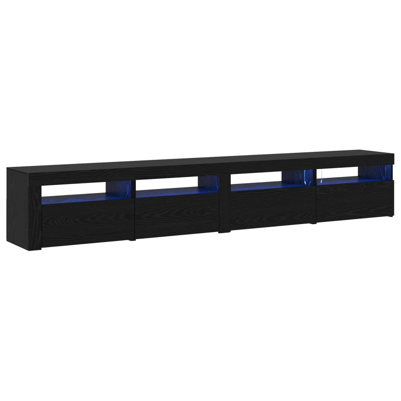 Zestaw szafek RTV 3 pcs Czarny Dąb 240 x 35 x 40 cm
