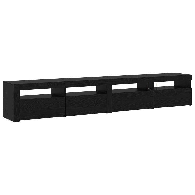 Zestaw szafek RTV 3 pcs Czarny Dąb 240 x 35 x 40 cm