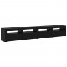 Zestaw szafek RTV 3 pcs Czarny Dąb 240 x 35 x 40 cm
