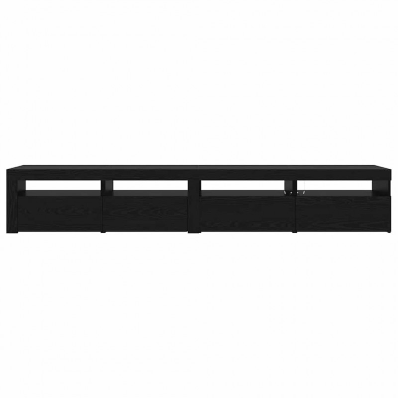 Zestaw szafek RTV 3 pcs Czarny Dąb 240 x 35 x 40 cm