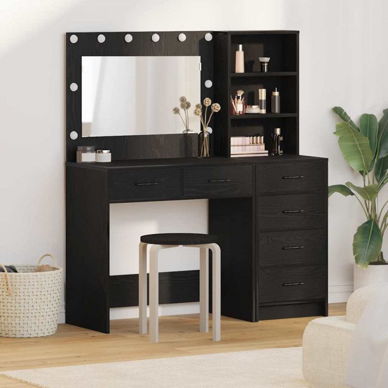Toaletka Czarny 78,5 x 41 x 135 cm Materiał drewnopochodny