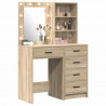 Toaletka 2 pcs Brązowy 50 x 41 x 135 cm Materiał drewnopochodny