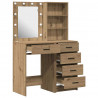 Toaletka 2 pcs Brązowy 50 x 41 x 135 cm Materiał drewnopochodny