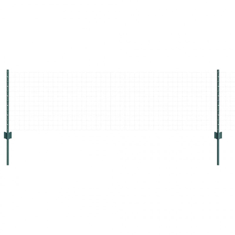 Słupek ogrodzeniowy. 22 pcs Zielony 100 cm Stal