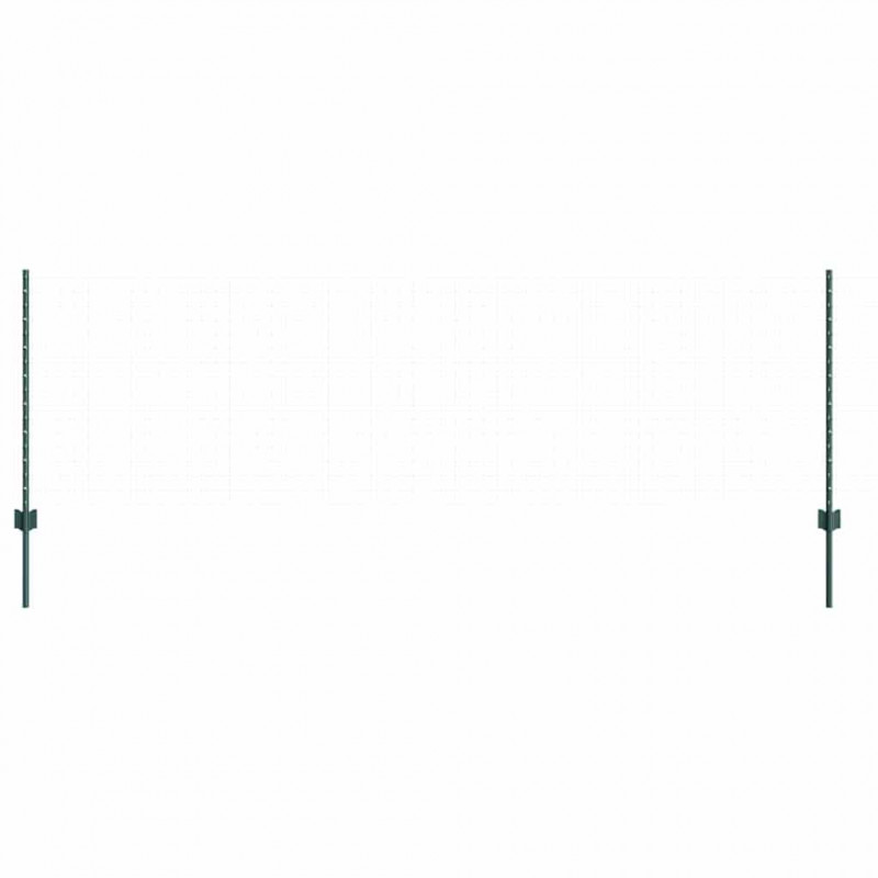 Słupek ogrodzeniowy. 44 pcs Zielony 120 cm Stal