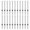 Słupek ogrodzeniowy. 22 pcs Szary 100 cm Stal