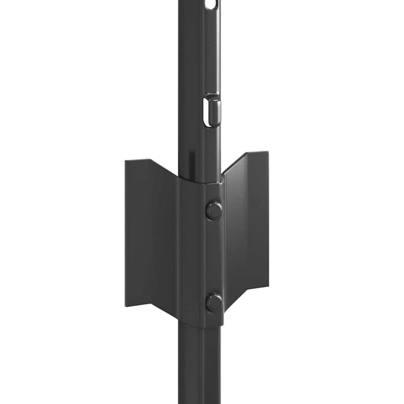 Słupek ogrodzeniowy. 22 pcs Szary 100 cm Stal