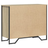 Komoda, dąb sonoma, 91x35,5x74,5 cm, materiał drewnopochodny