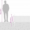 Ogrodzenie z słupkiem Szary