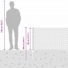 Ogrodzenie z słupkiem Szary