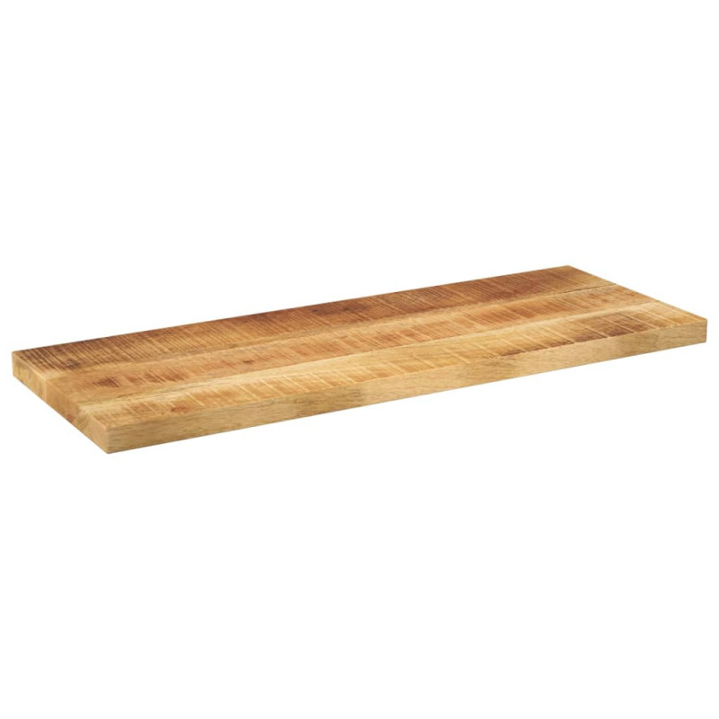 Blat do stolika, 90x30x3,8 cm, prostokątny, surowe drewno mango