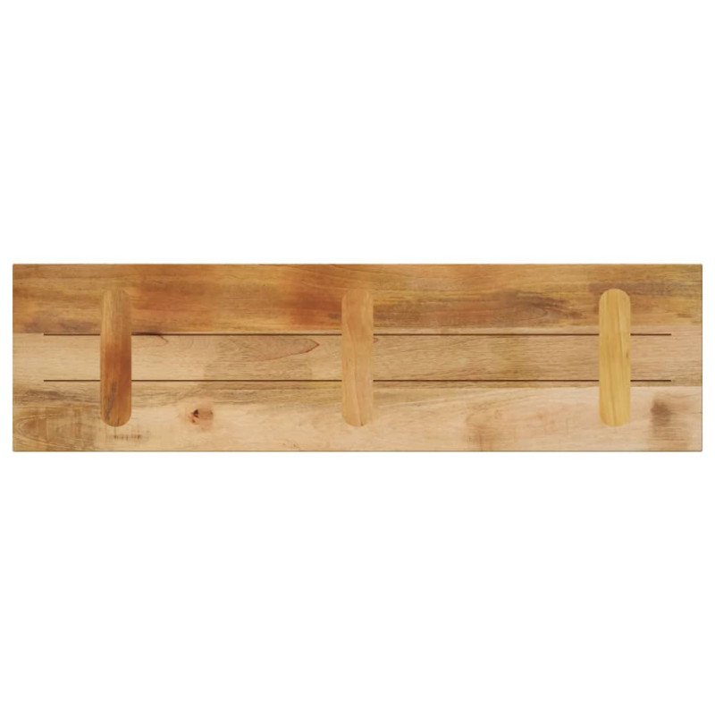 Blat do stołu, 100x40x3,8 cm, prostokątny, surowe drewno mango