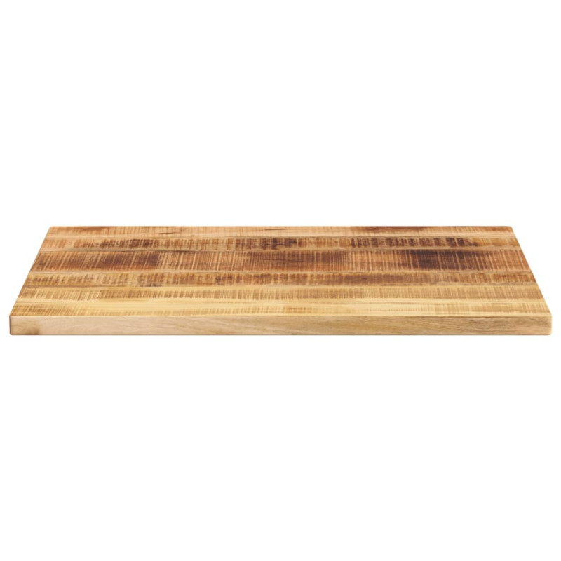 Blat do stolika, 80x50x2,5 cm, prostokątny, surowe drewno mango