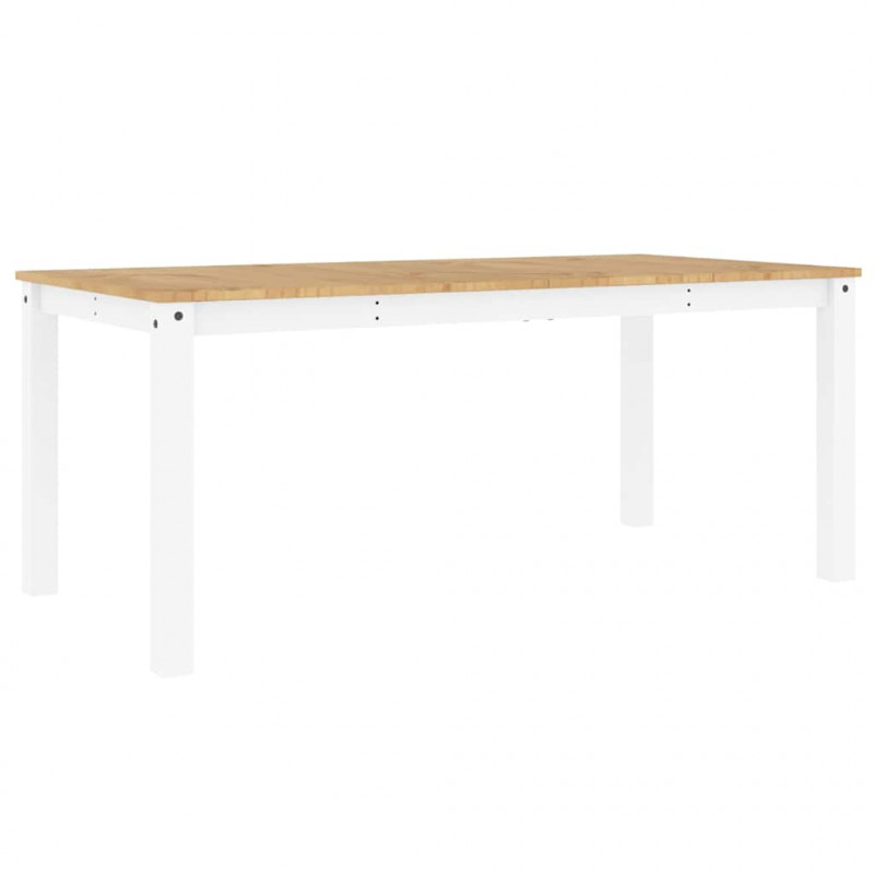 3-częściowy zestaw jadalny PANAMA białe lite drewno sosnowe