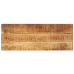 Blat do stolika, 80x40x2,5 cm, prostokątny, surowe drewno mango