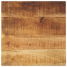 Blat do stolika, 50x50x3,8 cm, kwadratowy, surowe drewno mango