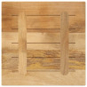 Blat do stolika, 50x50x3,8 cm, kwadratowy, surowe drewno mango