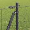 Ogrodzenie z słupkiem Szary 1,2 x 25 m Stal
