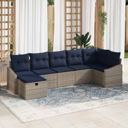 Zestaw Sof z poduszką 4 pcs polirattan