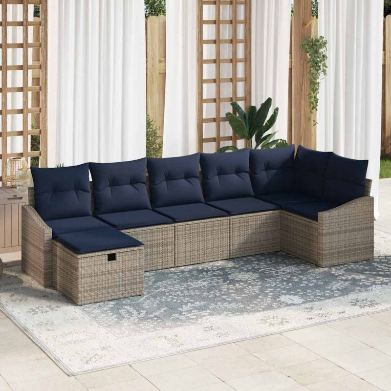 Zestaw Sof z poduszką 4 pcs polirattan