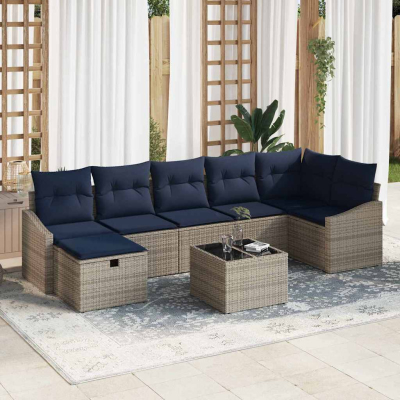 Zestaw Sof z poduszką 5 pcs polirattan