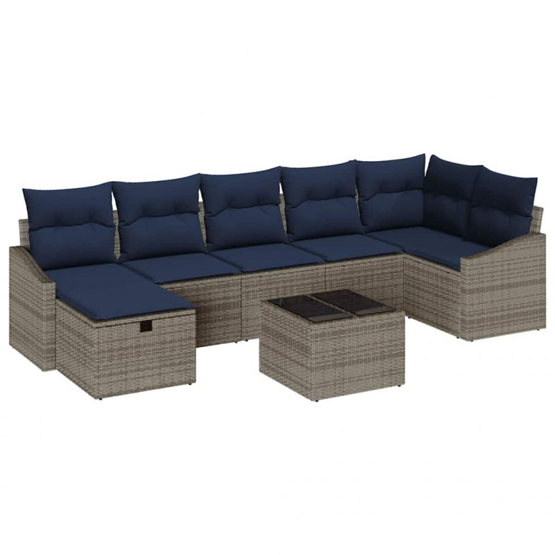 Zestaw Sof z poduszką 5 pcs polirattan