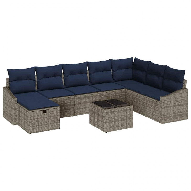 Zestaw Sof z poduszką 6 pcs polirattan
