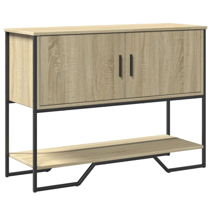 Stolik konsolowy, dąb sonoma, 100x35x74,5 cm