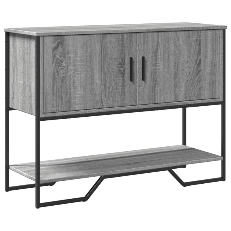 Stolik konsolowy, szary dąb sonoma, 100x35x74,5 cm