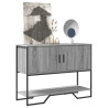 Stolik konsolowy, szary dąb sonoma, 100x35x74,5 cm