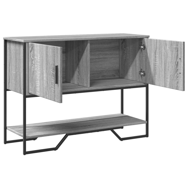 Stolik konsolowy, szary dąb sonoma, 100x35x74,5 cm