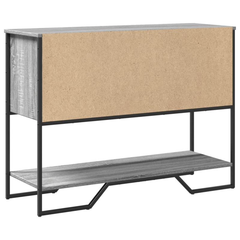 Stolik konsolowy, szary dąb sonoma, 100x35x74,5 cm