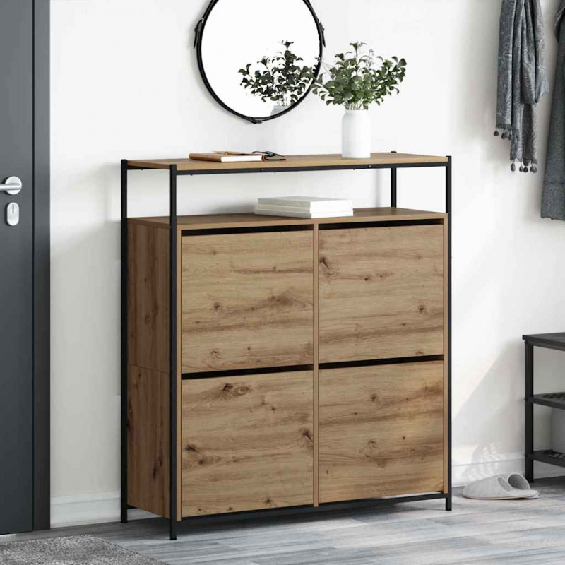 Szafka na buty z półką Dąb rzemieślniczy 100 x 34 x 112 cm