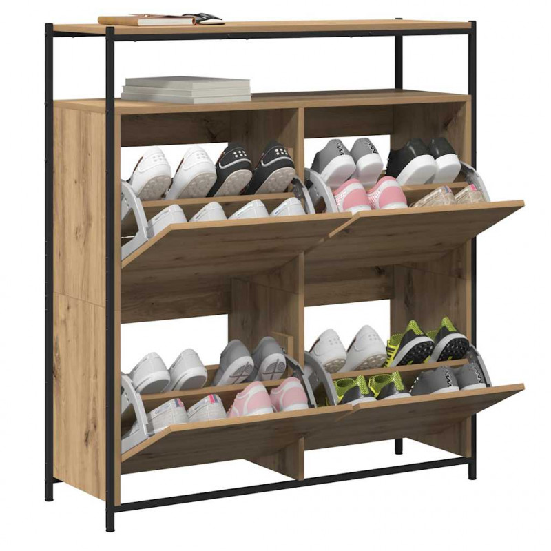 Szafka na buty z półką Dąb rzemieślniczy 100 x 34 x 112 cm