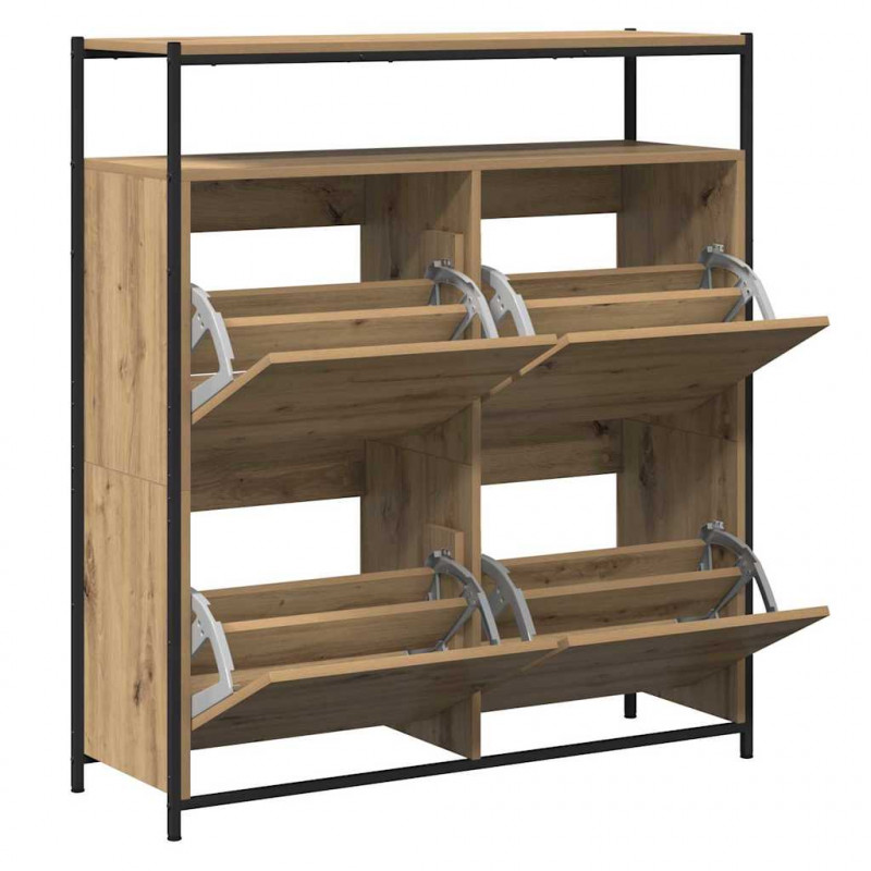 Szafka na buty z półką Dąb rzemieślniczy 100 x 34 x 112 cm