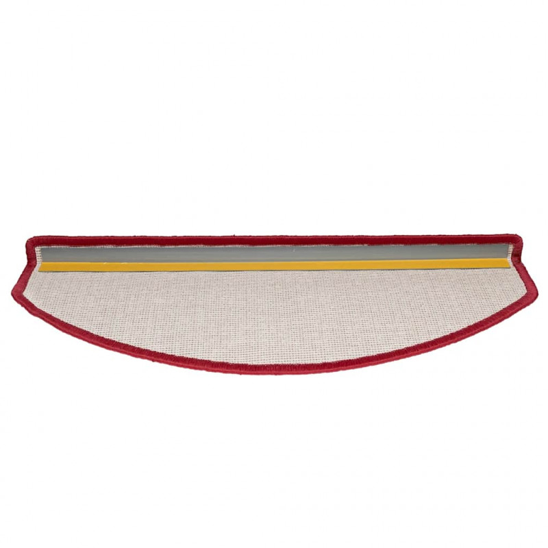 Maty na schody 20 szt. 65x24x4 cm Czerwone Półokrągłe Duże