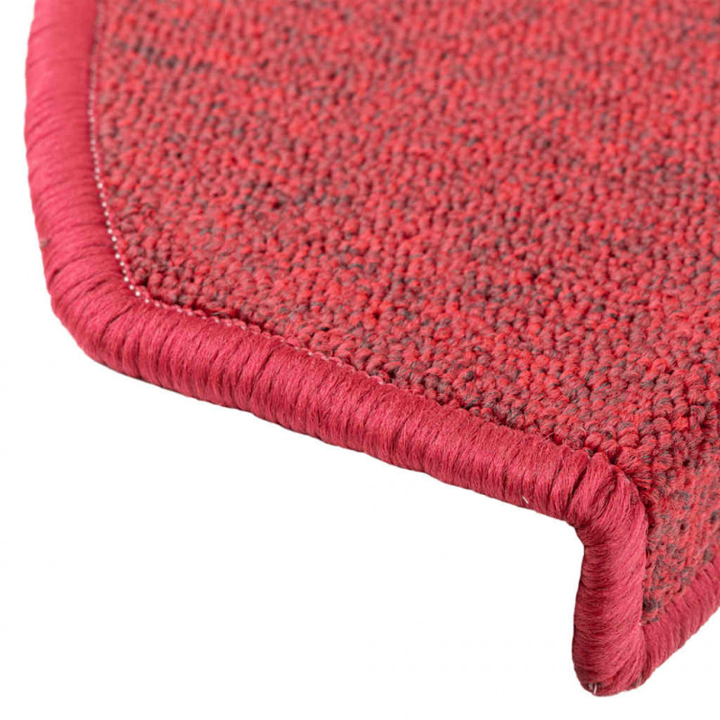 Maty na schody 20 szt. 65x24x4 cm Czerwone Półokrągłe Duże