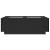 Stolik kawowy z LED Infinity, czarny, 116x69x40 cm