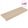 Maty na schody samoprzylepne Sisal-Look 30 szt. 65x21x4 cm Berber
