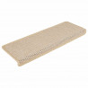 Maty na schody samoprzylepne Sisal-Look 30 szt. 65x21x4 cm Berber
