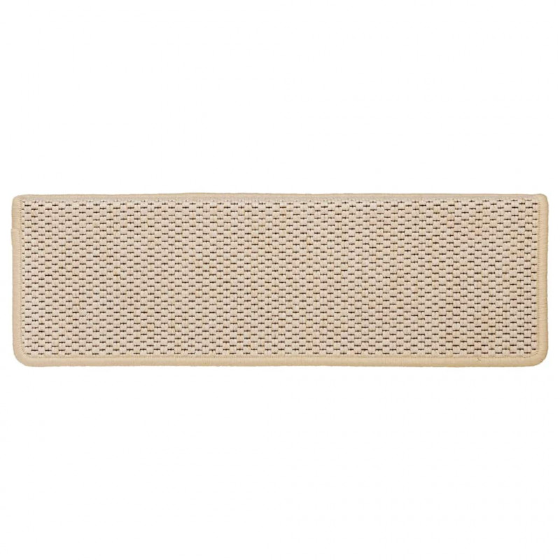 Maty na schody samoprzylepne Sisal-Look 30 szt. 65x21x4 cm Berber